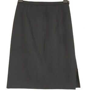 Vintage 90's Acosta Black Wool Blend Pencil Skirt